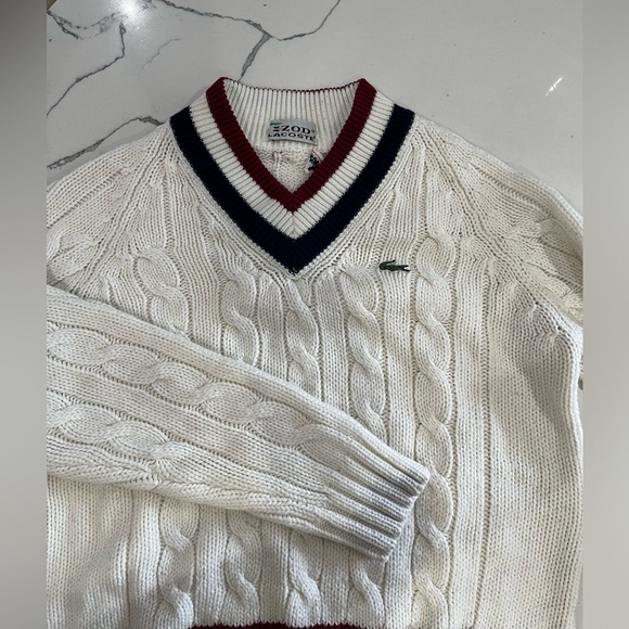 Lacoste Tennis Vintage Sweater 100% Acrylic
